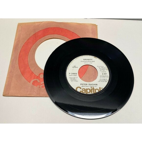 Peter Duchin Brandy / Day By Day (Godspell) 45 Vinyl 70s Jazz Rock Capitol Promo - Picture 3 of 6